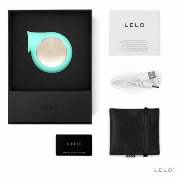 LELO-Sila-Wave-Stimulateur-Clitoris-turquoise-boite-et-accessoires