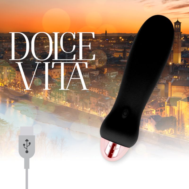 Dolce vita cinq vibromasseur noir rechargeable Dolce-vita-cinq-vibromasseur-noir-rechargeable