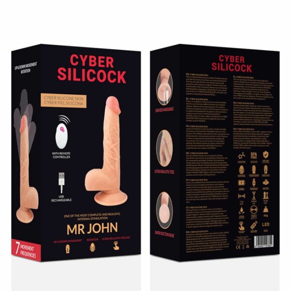 CYBER-Silicock-Gode-vibrant-realiste-Mr-John-24-cm-boite