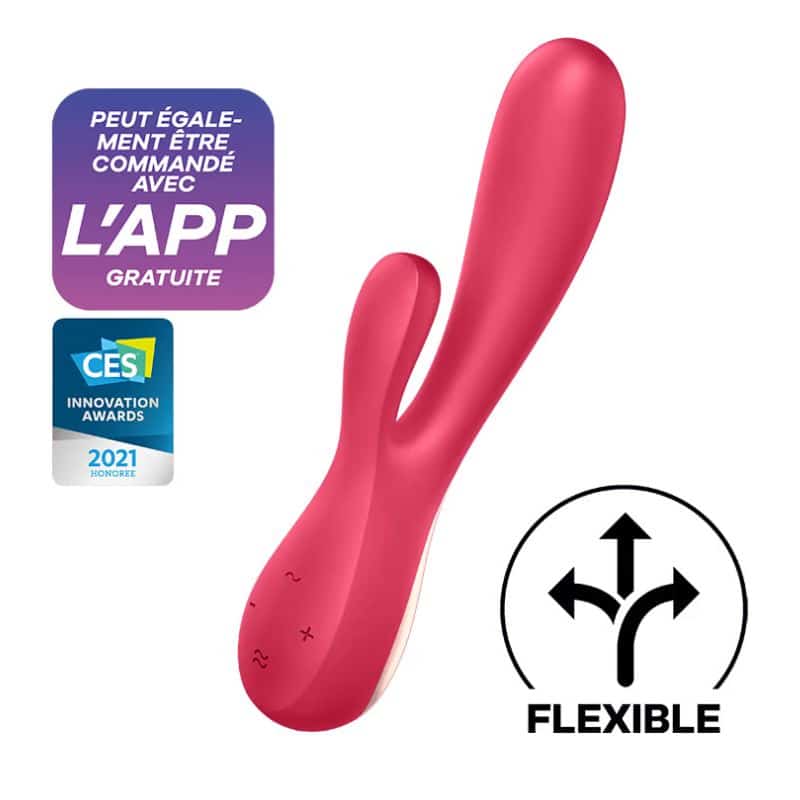 SATISFYER-mono-Flex-rouge-connecte