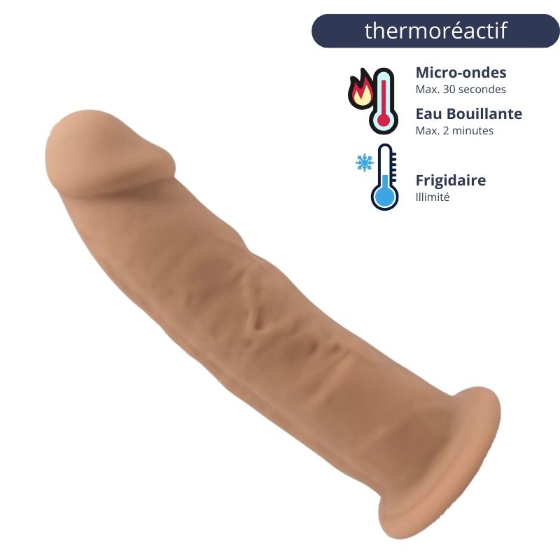 Silexd Modèle 2 Pénis caramel thermoréactif - 15 cm Silexd-Modele-2-Penis-caramel-thermoreactif-15-cm
