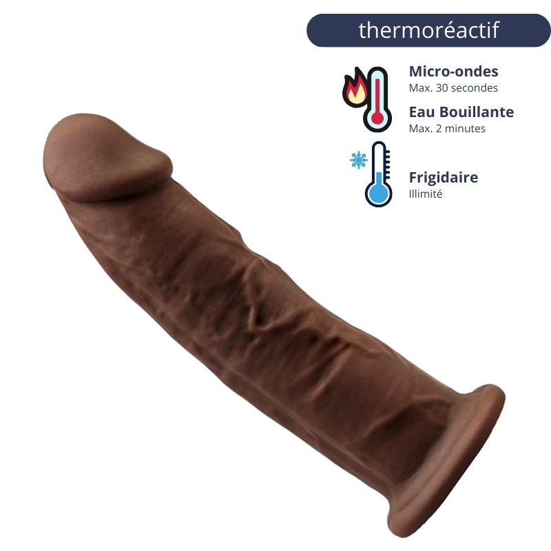 Silexd Modèle 2 Pénis marron thermoréactif - 15 cm Silexd-Modele-2-Penis-marron-thermoreactif-15-cm