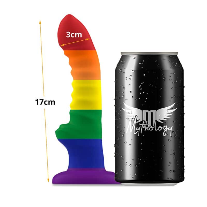 MYTHOLOGY Colby 17 cm gay pride dimensions