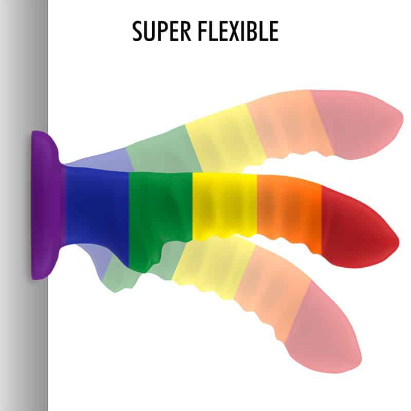 MYTHOLOGY Colby 17 cm gay pride flexible