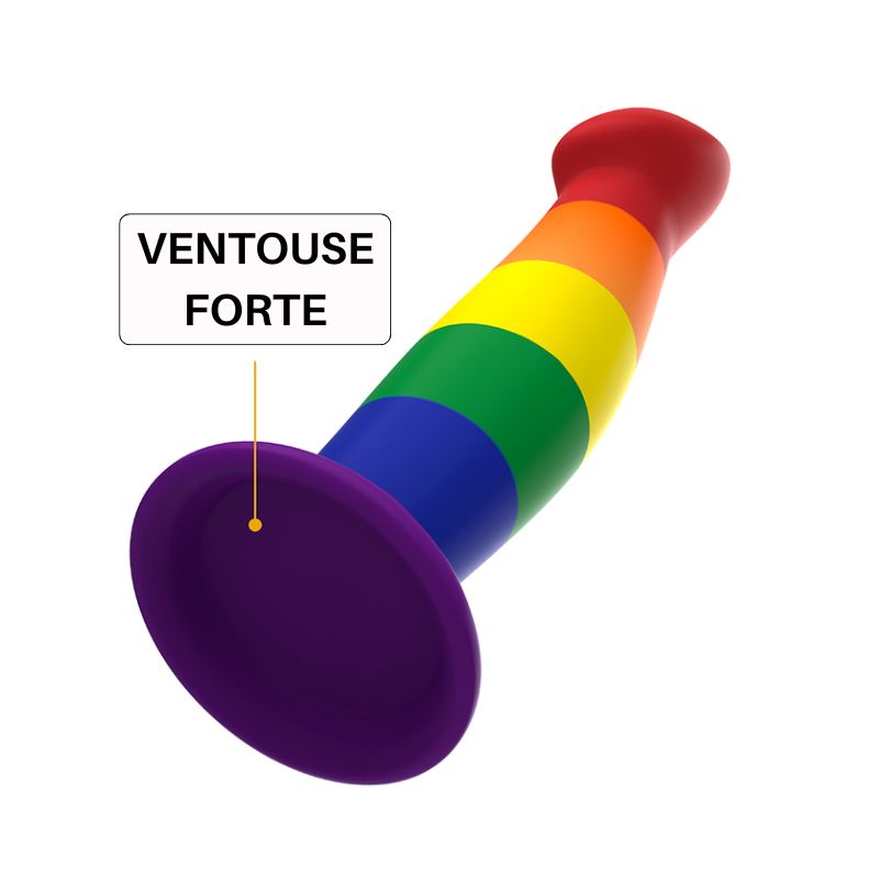 MYTHOLOGY Garrick 16 cm gay pride ventouse