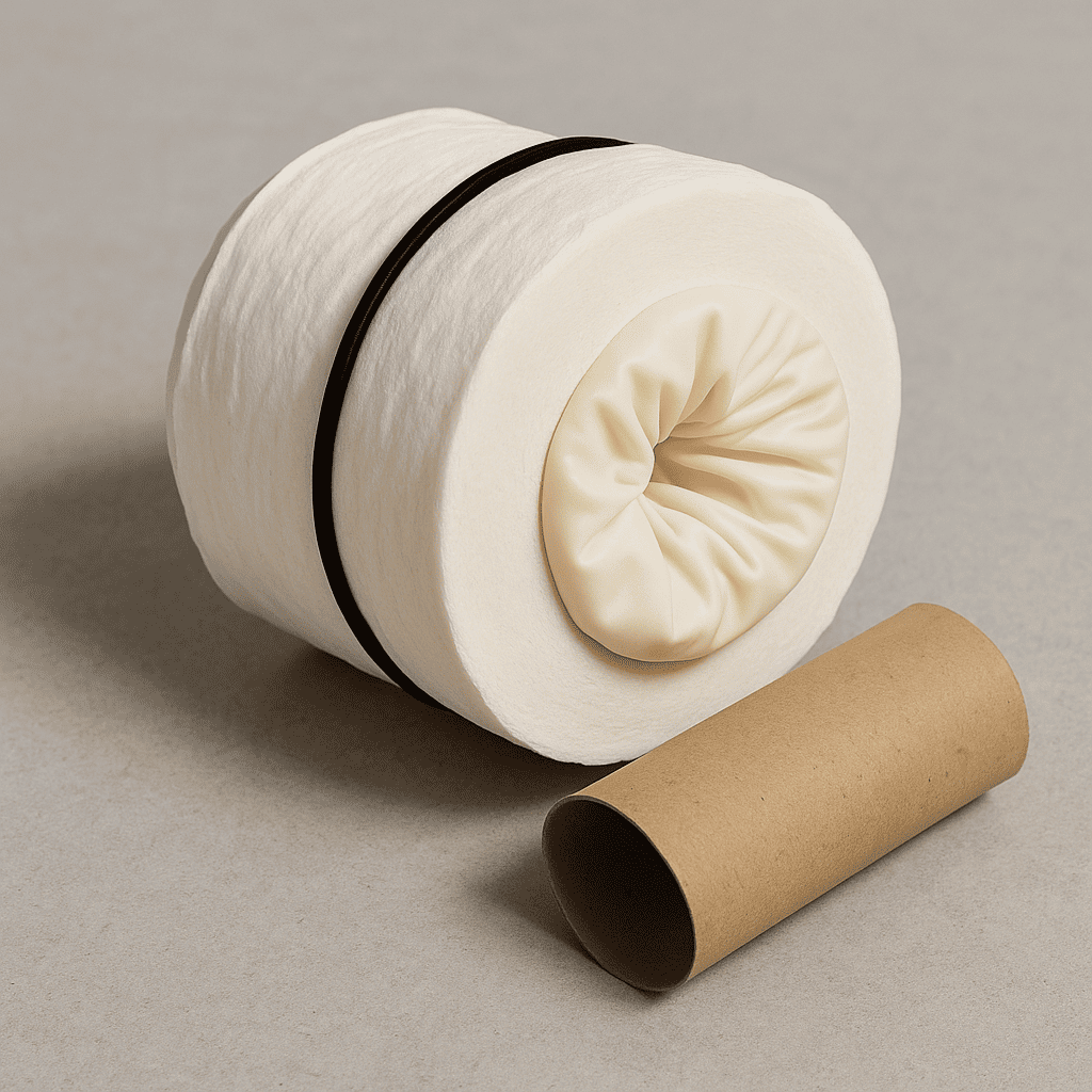 Papier toilette et gant en latex pour masturbateur homme maison