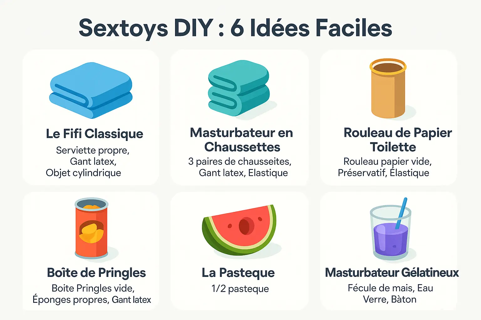 4 sextoys homme fait maison + tutoriels DIY rapides à essayer
